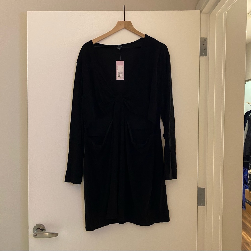 Black cut out dress